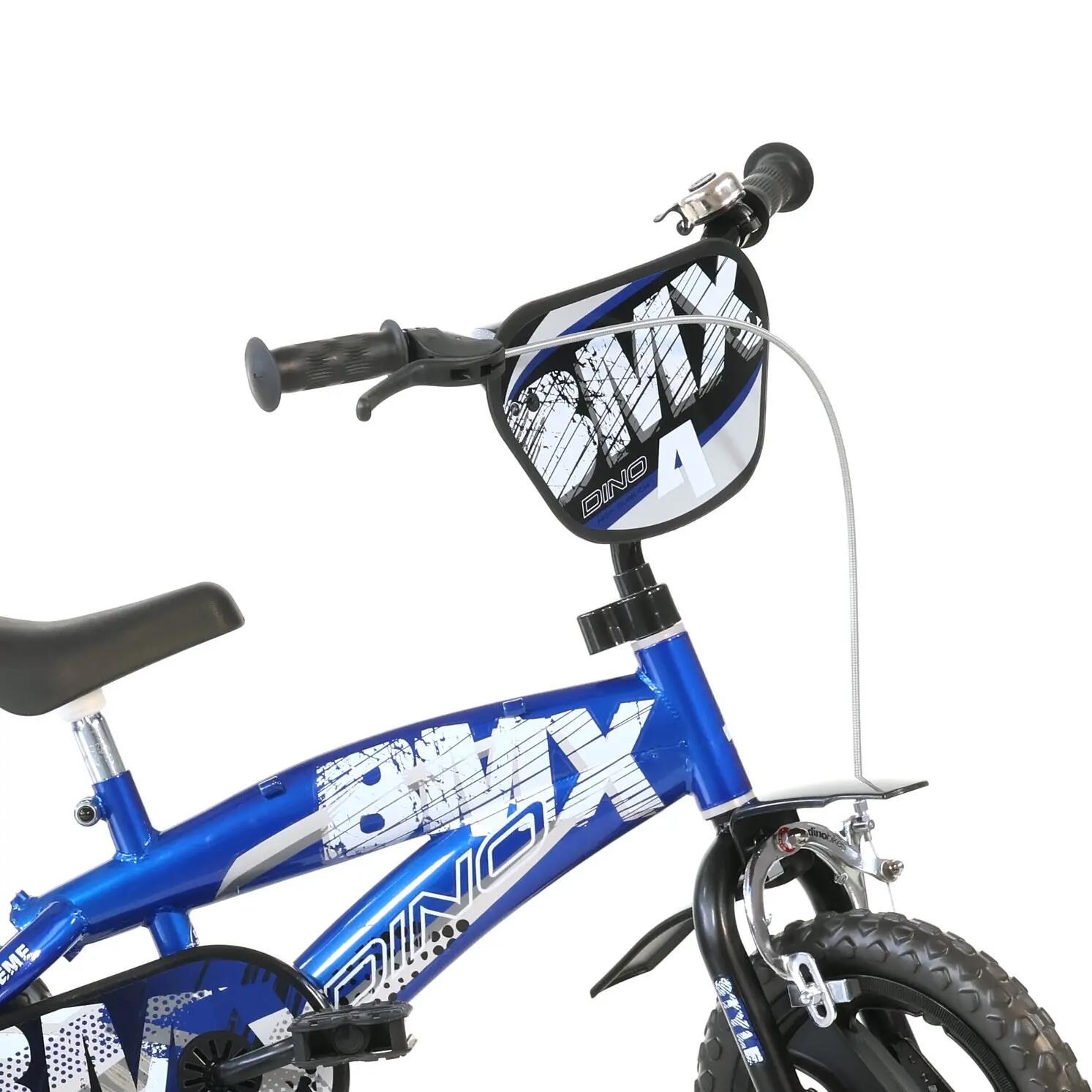 Vélo Enfant 12 Pouces 3 Ans BMX Bleu 3/5