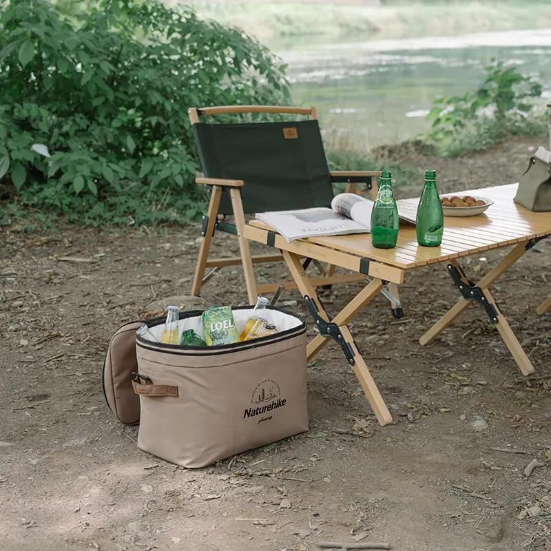 Nevera Portátil Flexible 20L para playa y camping Ultraligera Naturehike verde 3/5