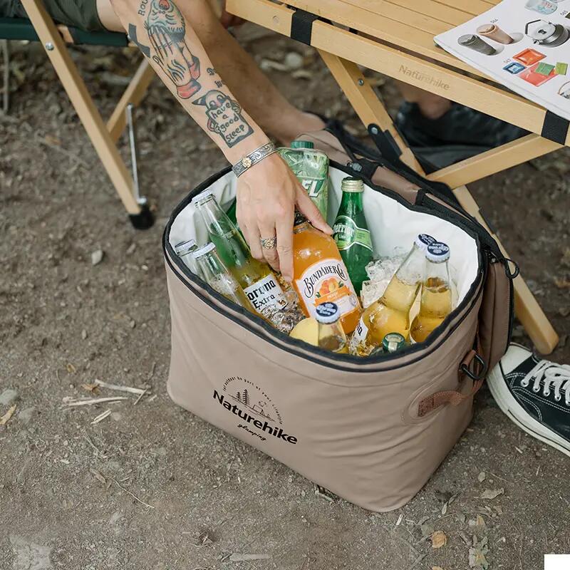 Nevera Portátil Flexible 20L para playa y camping Ultraligera Naturehike verde 2/5