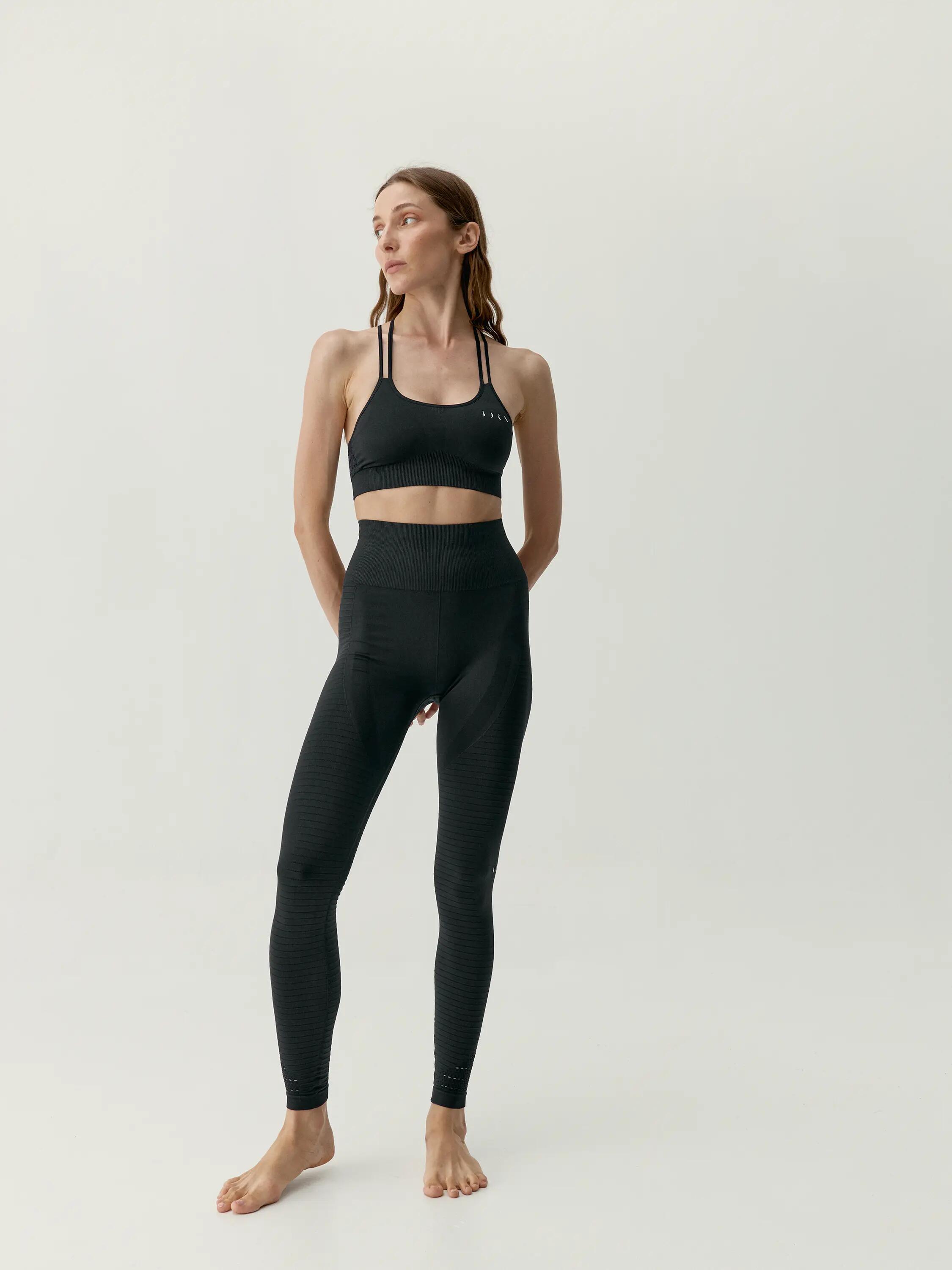 Brassière de sport femme Hatha maintien moyen bretelles coussinets amovibles 5/7
