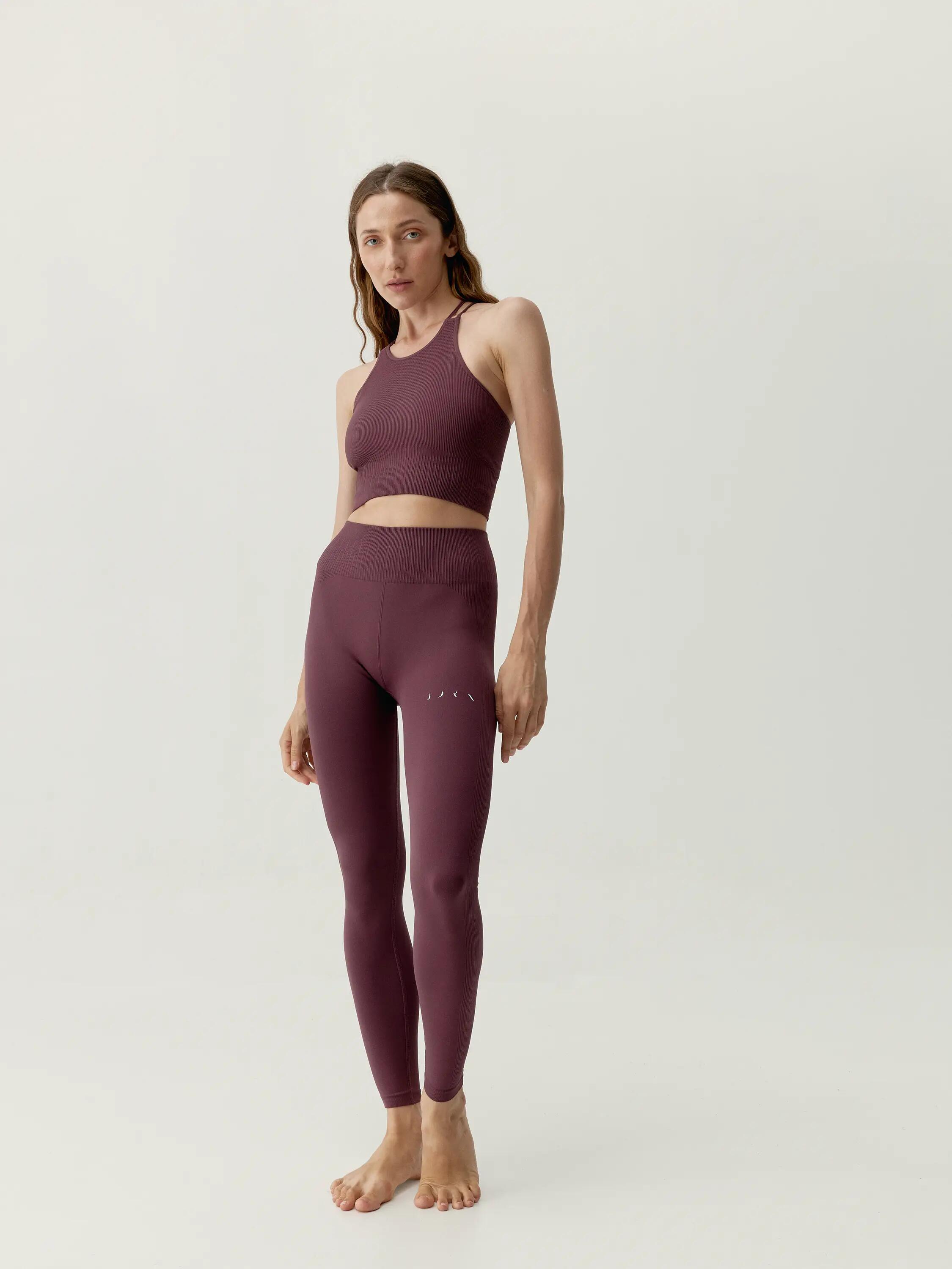 Legging de sport femme Naia longueur longue taille haute 4/7