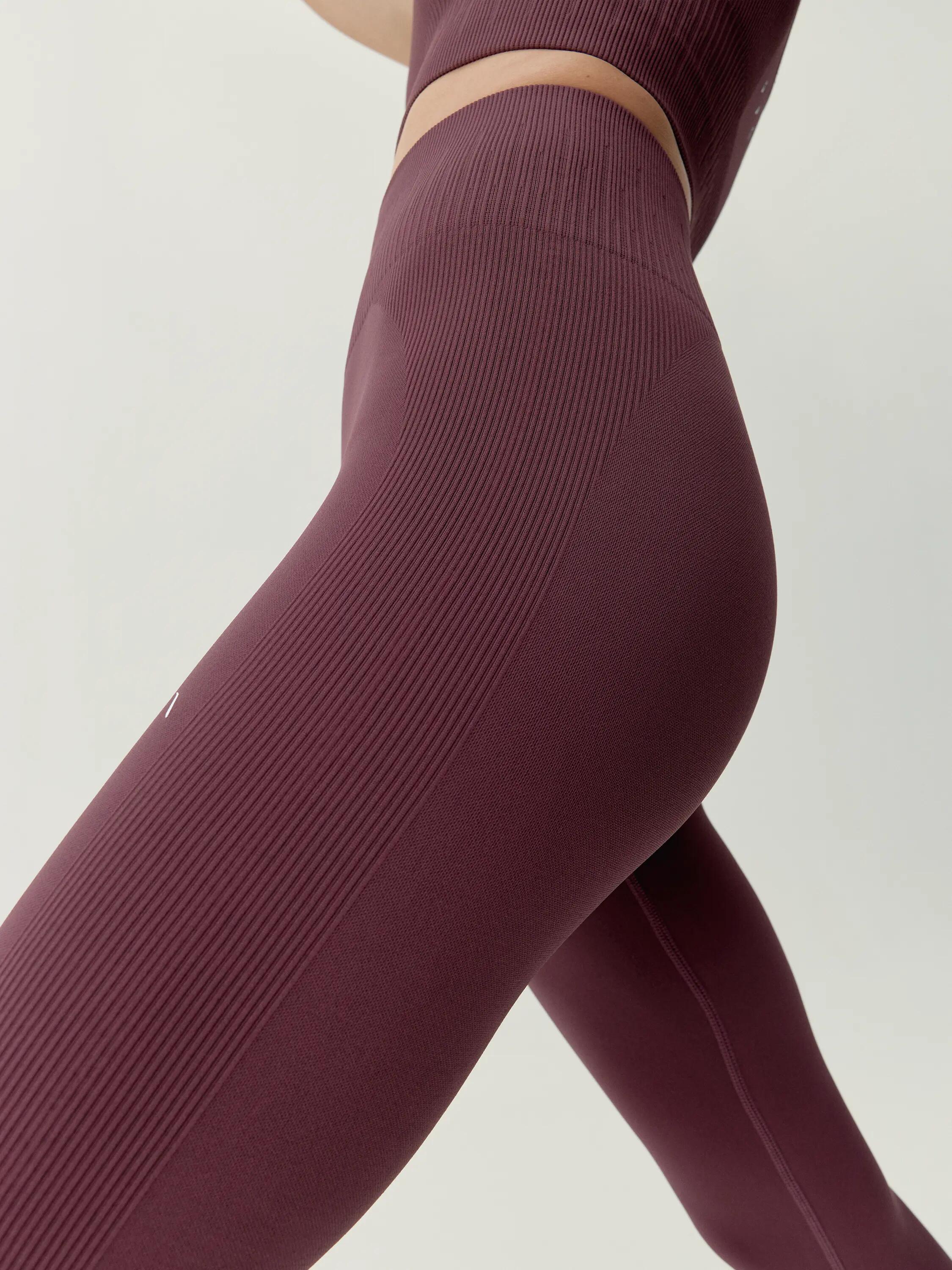 Legging de sport femme Naia longueur longue taille haute 3/7