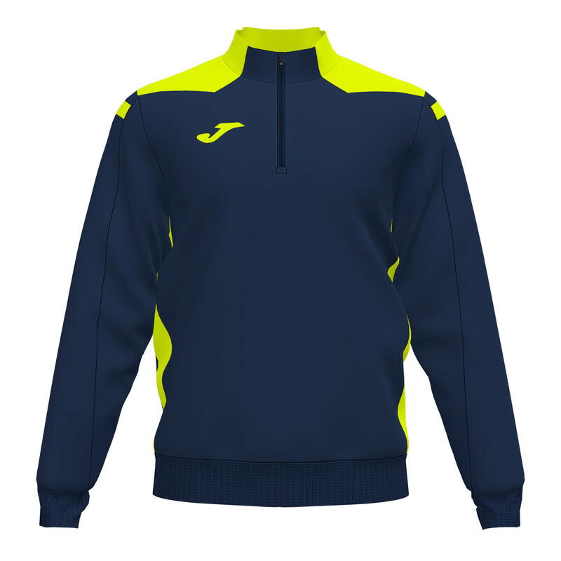 Sweat-shirt Garçon Joma Championship vi bleu marine jaune fluo