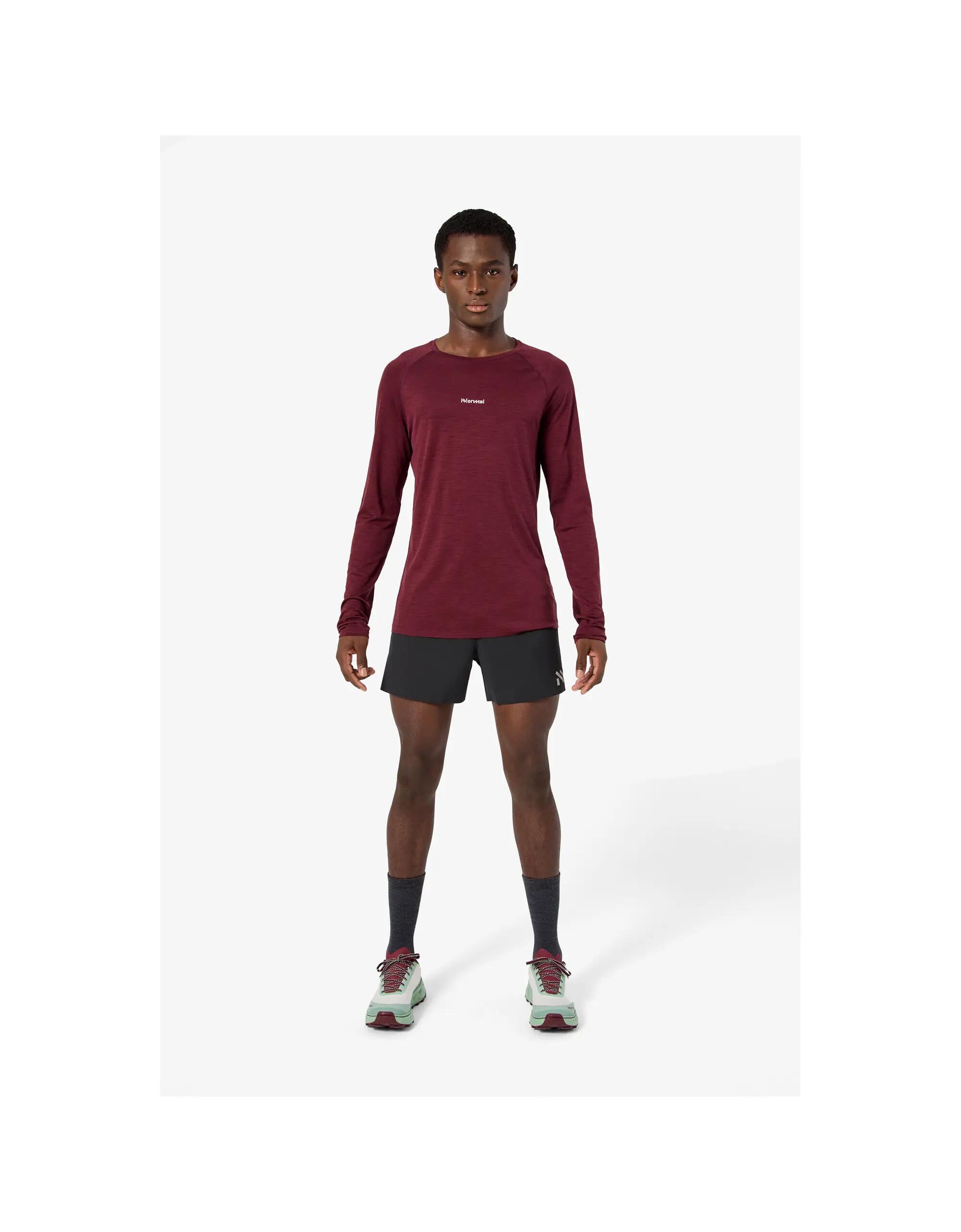 T-Shirt Manches Longues En Laine Mérinos De Trail Running Homme 2/6