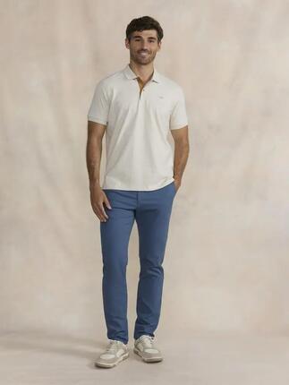 Polo manches courtes - homme - col boutonné - Liciopol - gris chiné