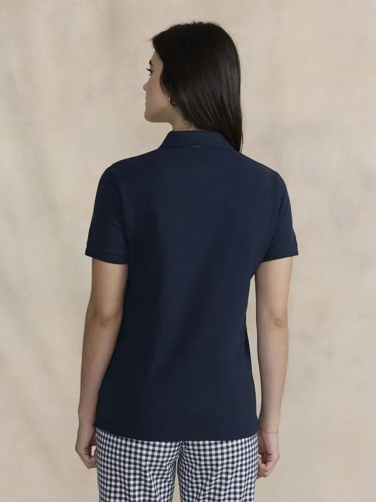 TBS LIZZIPOL Damen Polo-Shirt Marineblau 3/5