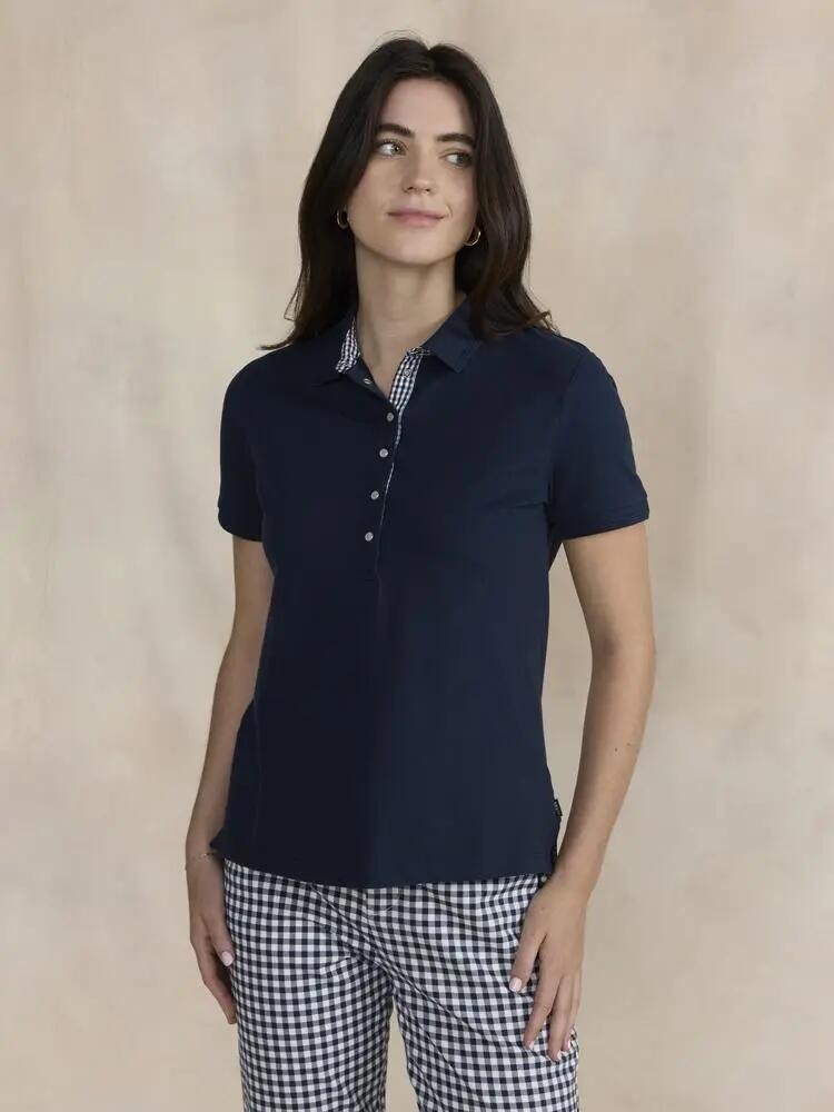 TBS LIZZIPOL Damen Polo-Shirt Marineblau 2/5
