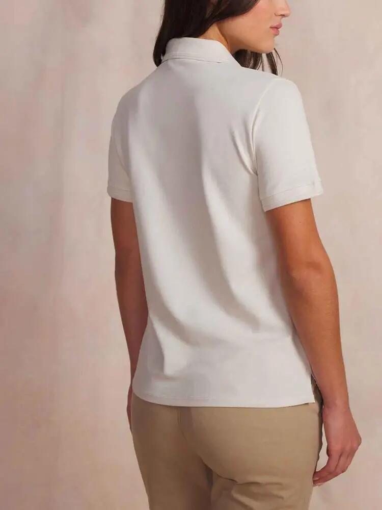 Polo manches courtes - Sport - Femme - Col polo boutonné - LIZZIPOL - Blanc écru 2/5