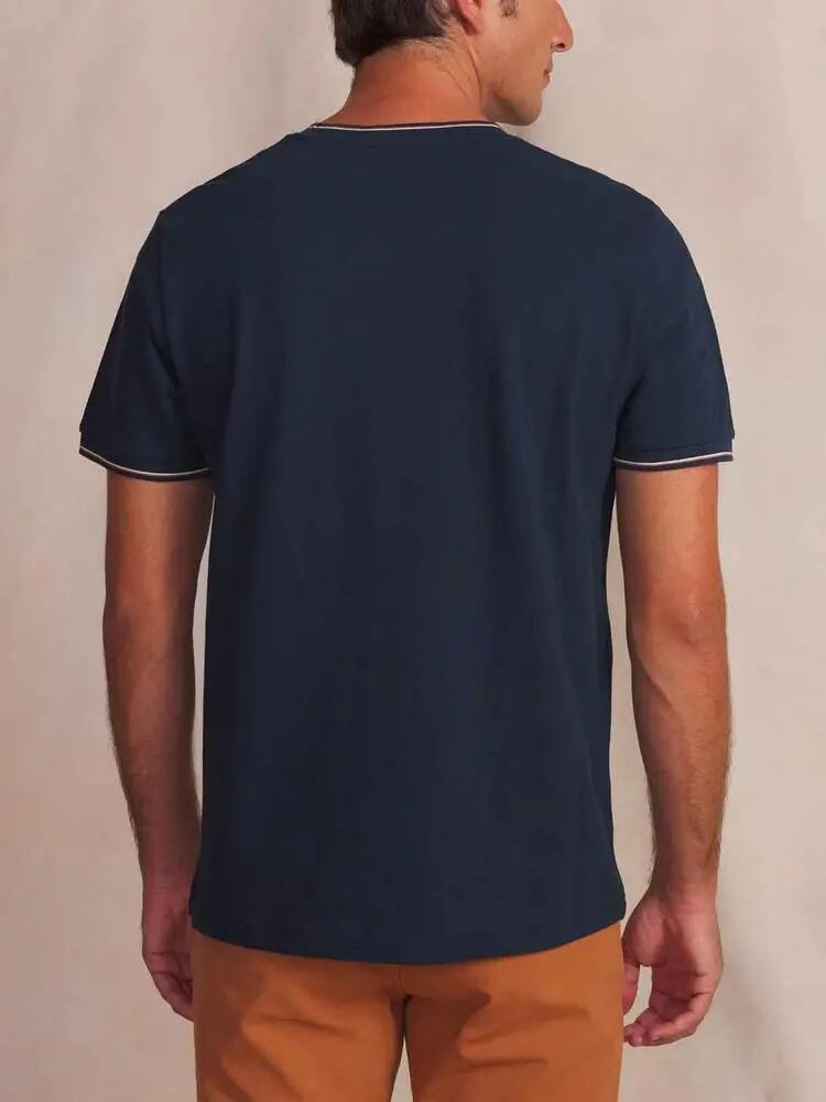 T-shirt manches courtes - sport - homme - coupe ajustée - DARELTEE - bleu marine 2/5