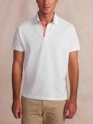 Polo manches courtes - sport - homme - coupe ajustée - CLIDEPOL - blanc/ecru