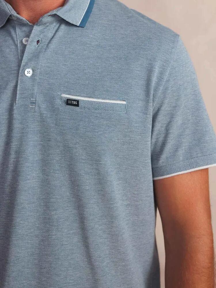 Polo Azul TBS Carlopol para Hombre 3/5