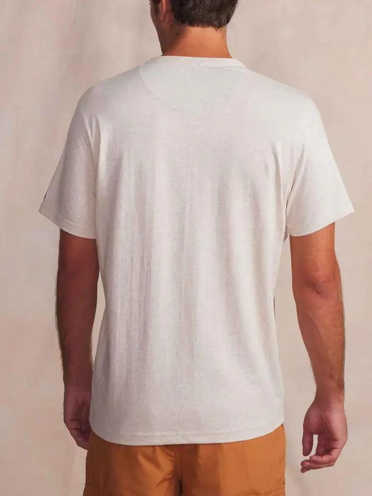 T-shirt - homme - manches courtes, poche - blaketee - beige 2/5