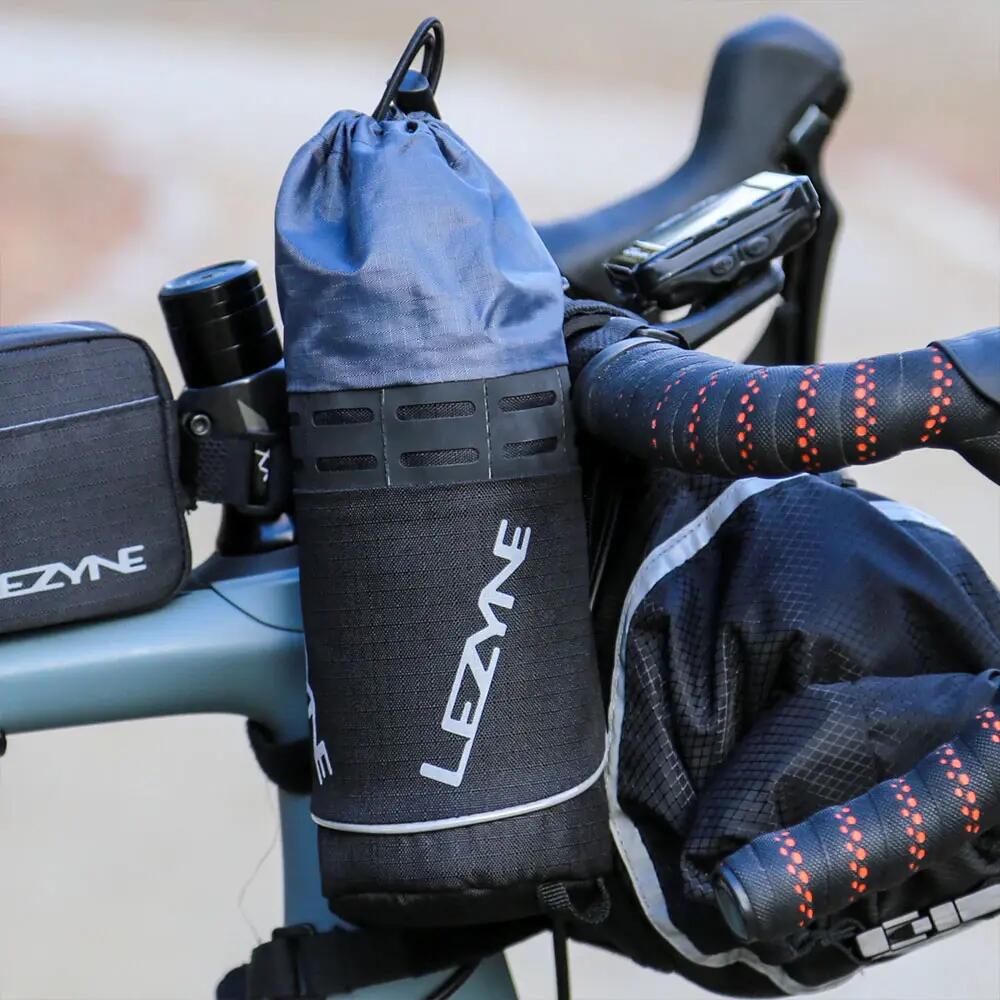 Borsa da manubrio Lezyne Stuff Caddy nera 2/5