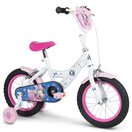 Disney Minnie Kugellager-Fahrrad für Kinder 14 Zoll – Fahrrad mit Stützrädern