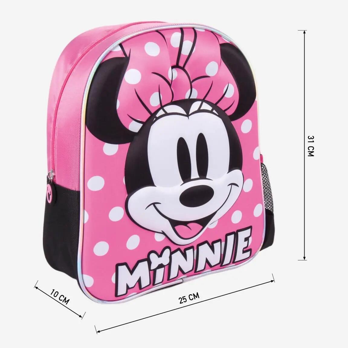 Mochila Guardería 3D Minnie Mouse Lunares 4/5