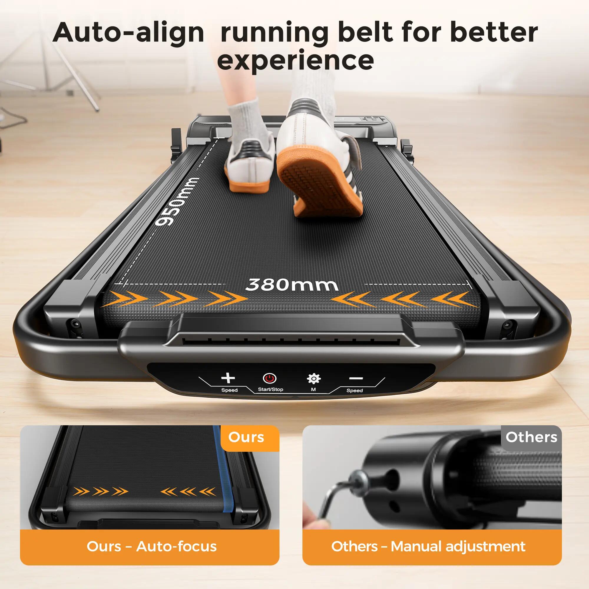 iscooter JT52 tapis roulant con 1–12 km/h, 0–7% 5/6