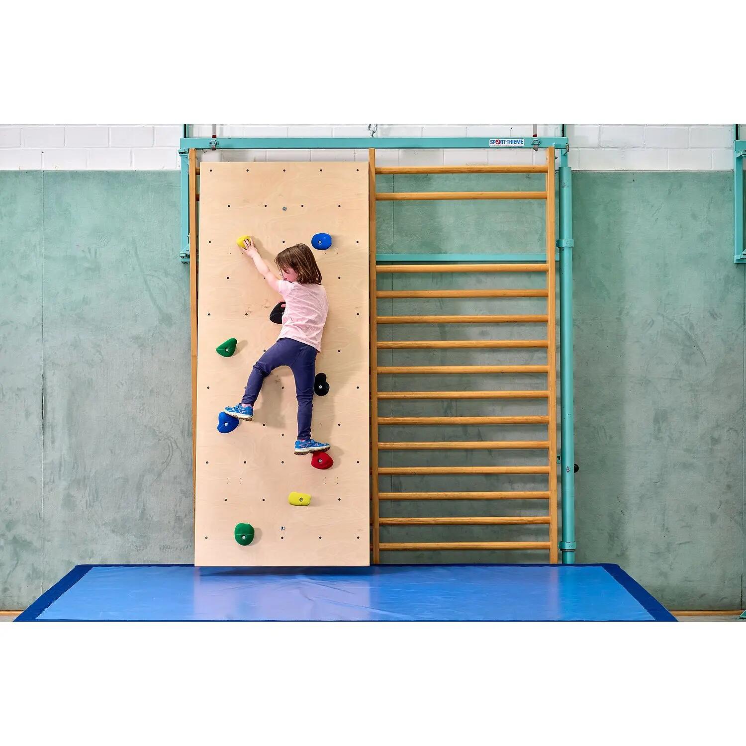 Kletterwand für Sprossenwand inkl. Klettergriff-Set Leicht Fitnesstraining 3/3