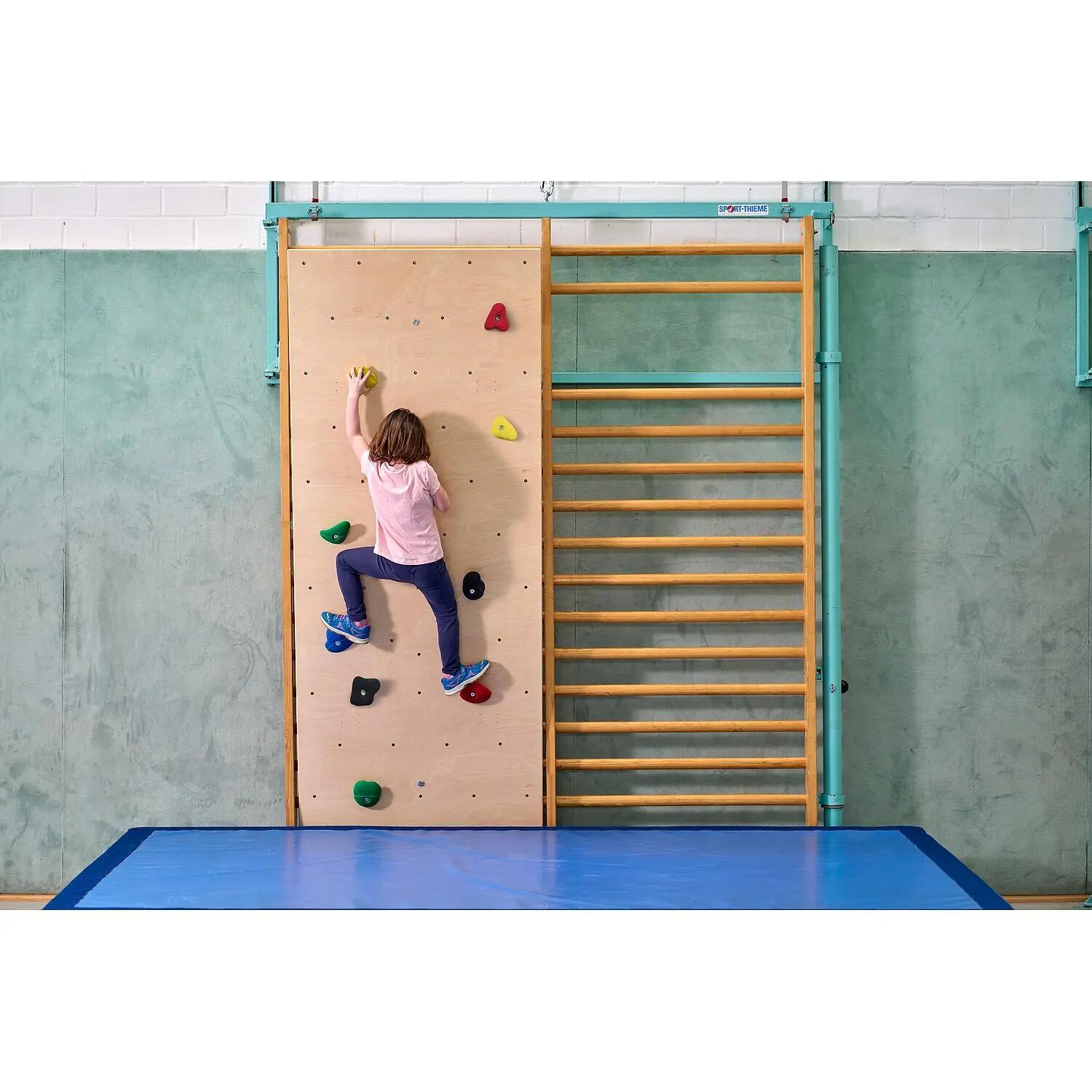 Kletterwand für Sprossenwand inkl. Klettergriff-Set Kinder Fitnesstraining 3/3