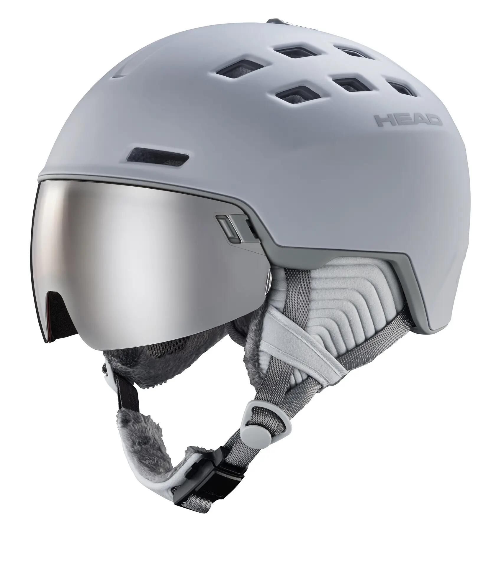 Kask narciarski z przyłbicą szybą HEAD Rachel Grey 2024 2/7
