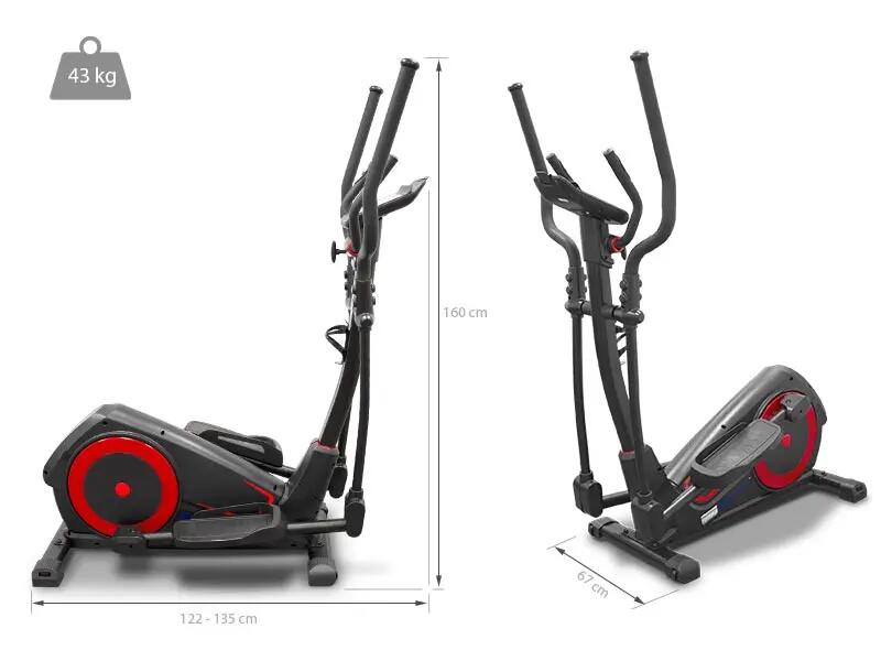 Bicicleta elíptica con 16 niveles de resistencia 3/5