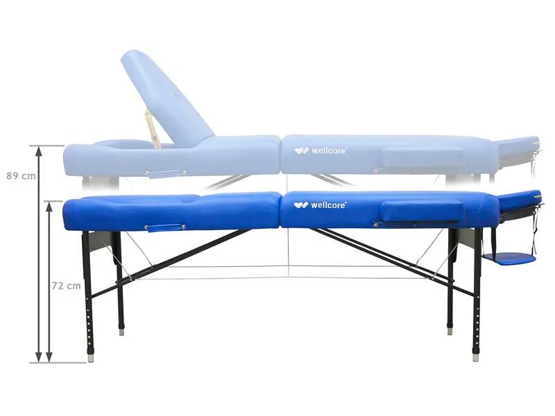 Mesa de tratamento dobrável Wellcore, 185 x 65 cm, feita de alumínio 5/5