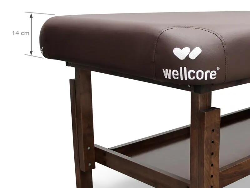 Lettino da trattamento fisso in legno Wellcore con poggiatesta 4/5