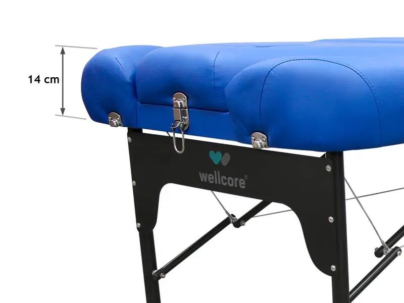 Mesa de tratamento dobrável Wellcore, 185 x 65 cm, feita de alumínio 4/5