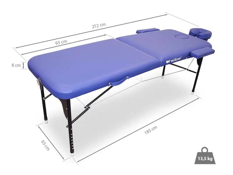 Lettino pieghevole in alluminio WELLCORE 185 x 65 cm 3/5