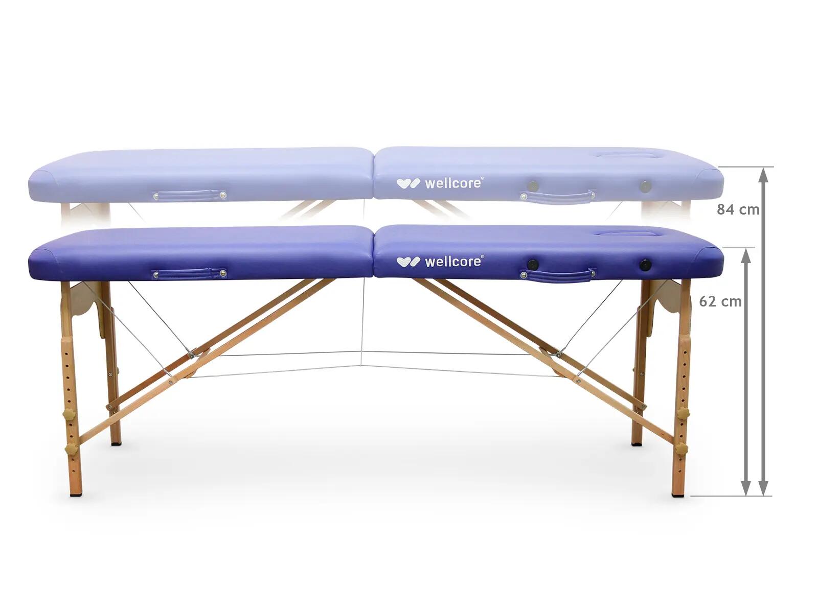 Lettino per trattamenti pieghevole in legno Wellcore 180 x 60 cm con braccioli 5/5