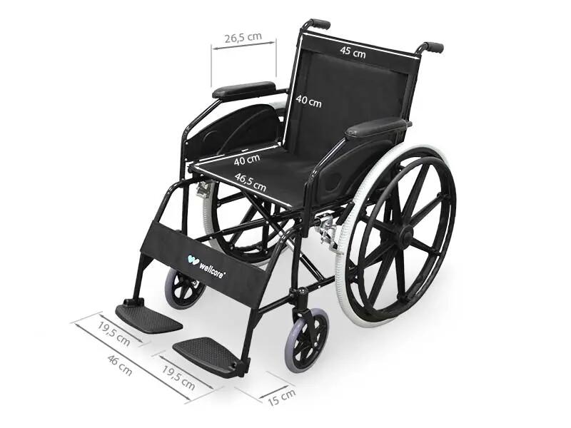 Wellcore Faltrollstuhl aus Aluminium 4/5