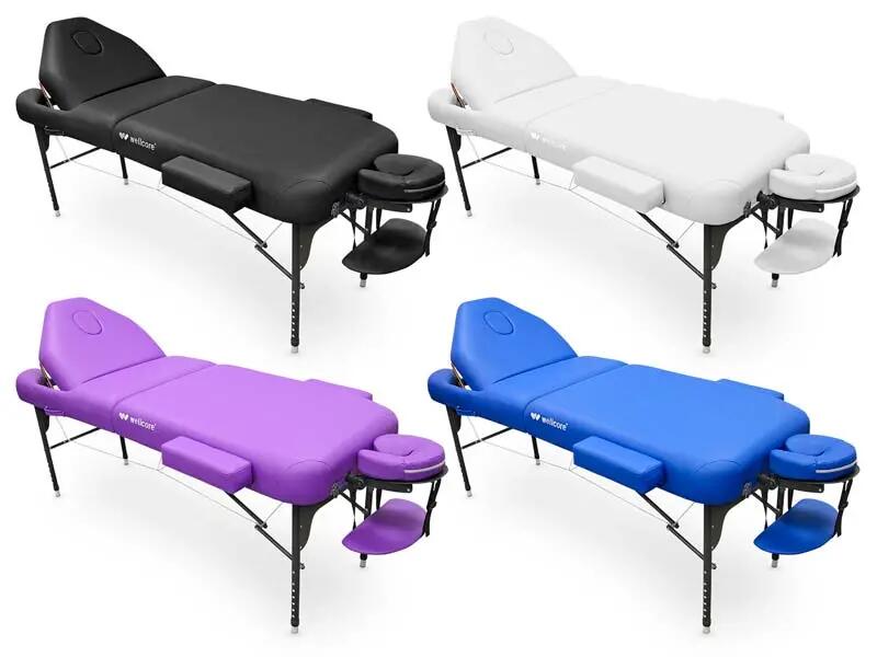 Mesa de tratamento dobrável Wellcore, 185 x 65 cm, feita de alumínio 2/5