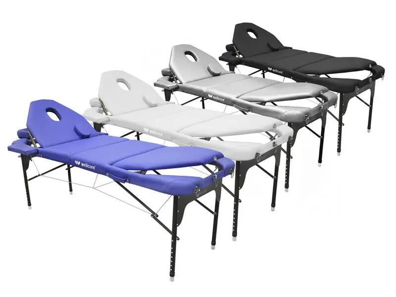 Lettino pieghevole in alluminio WELLCORE 185 x 65 cm con doppio 2/5