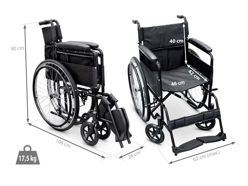 Cadeira de rodas dobrável Wellcore 3/5