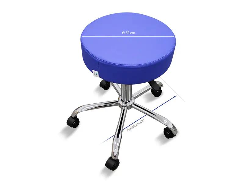 Taburete con ruedas autofrenables Wellcore 4/5