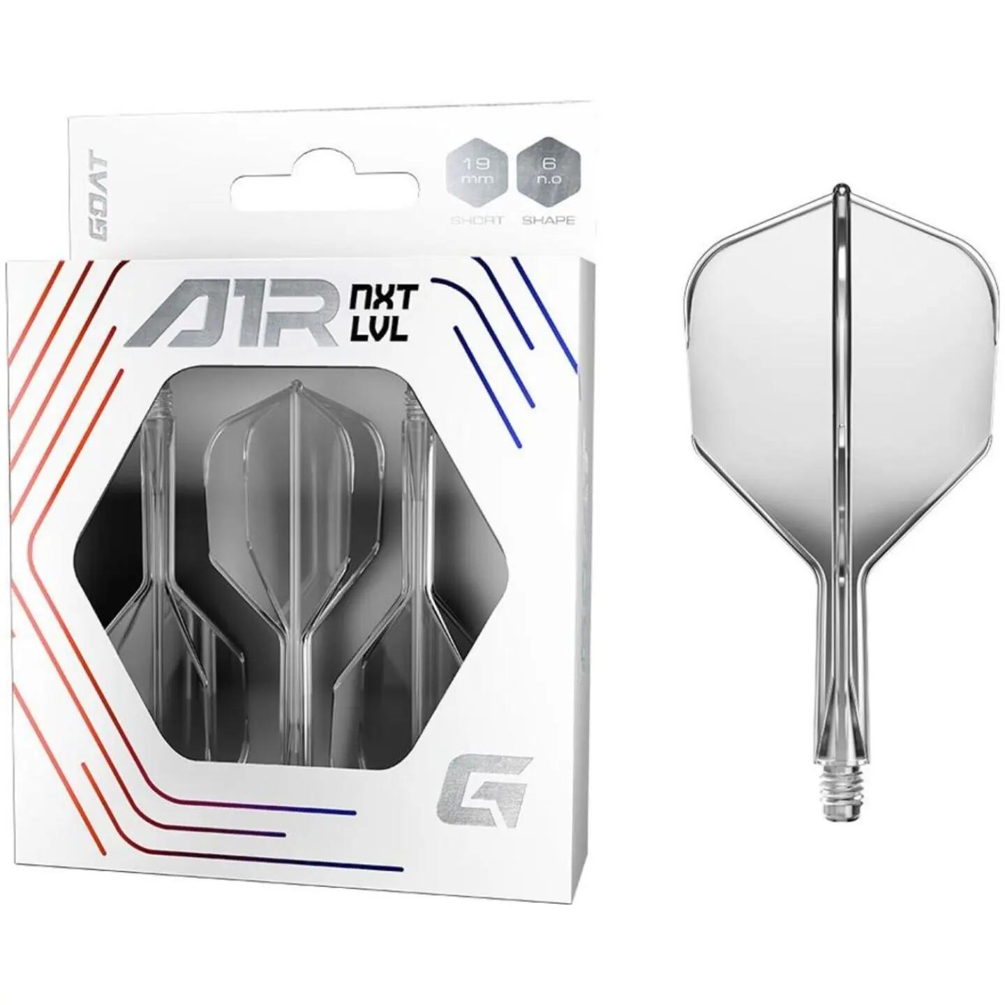 GOAT Darts toll és szár egyben XFLEX hosszú, 33mm, áttetsző 6/7