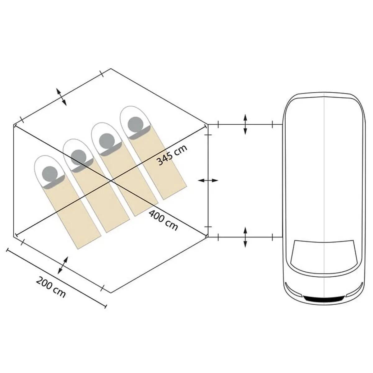 Gebraucht - Campingzelt für Autos - Pitea Dome Protect 13/17