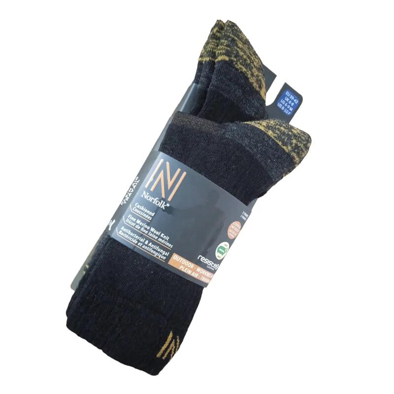 2 Çift Bakır Telli Merino Hiking & Trekking Çorabı - LEONARDO COPPER