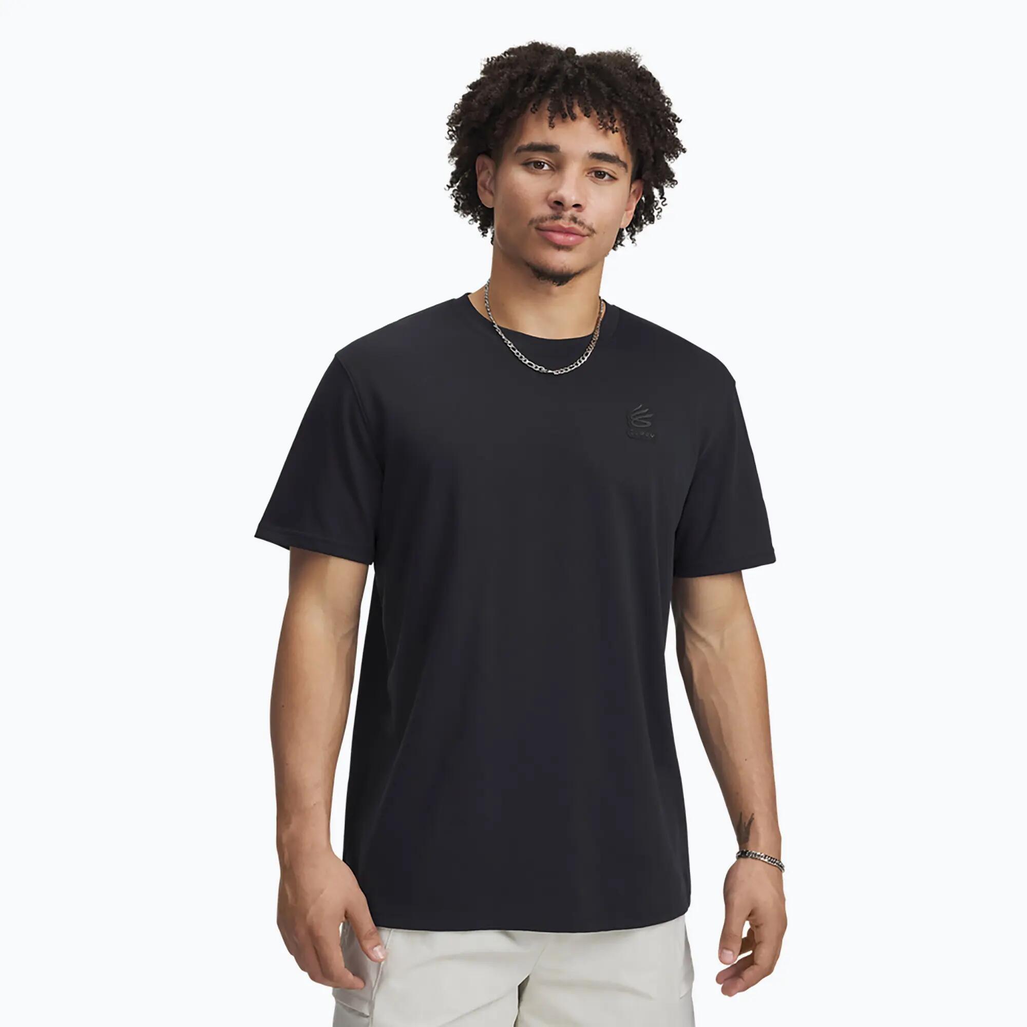 Camiseta de basquete masculina Under Armour Curry Heavyweight Trend Tee 1/3