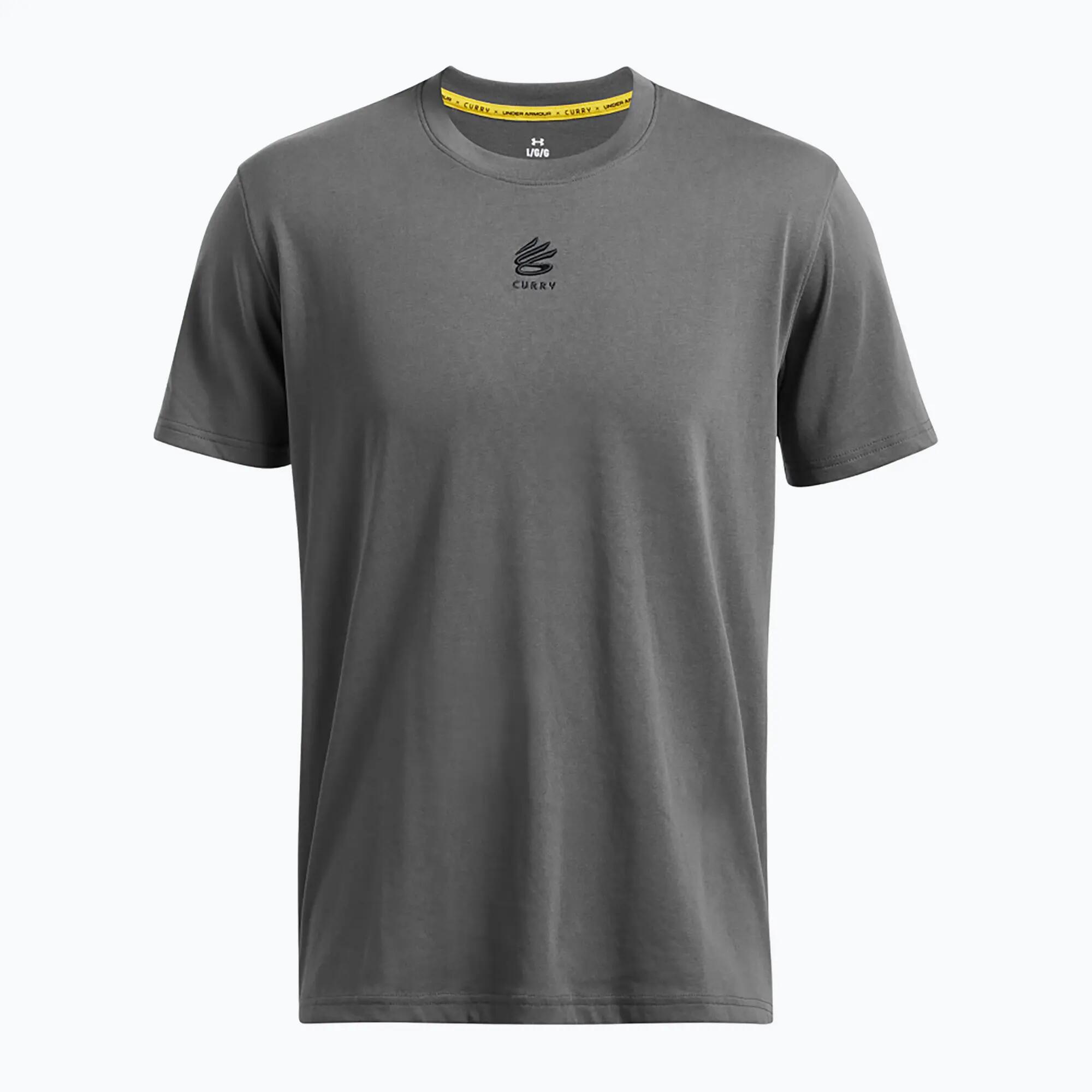 Camiseta masculina Under Armour Curry Hvyweight Logo 3/4