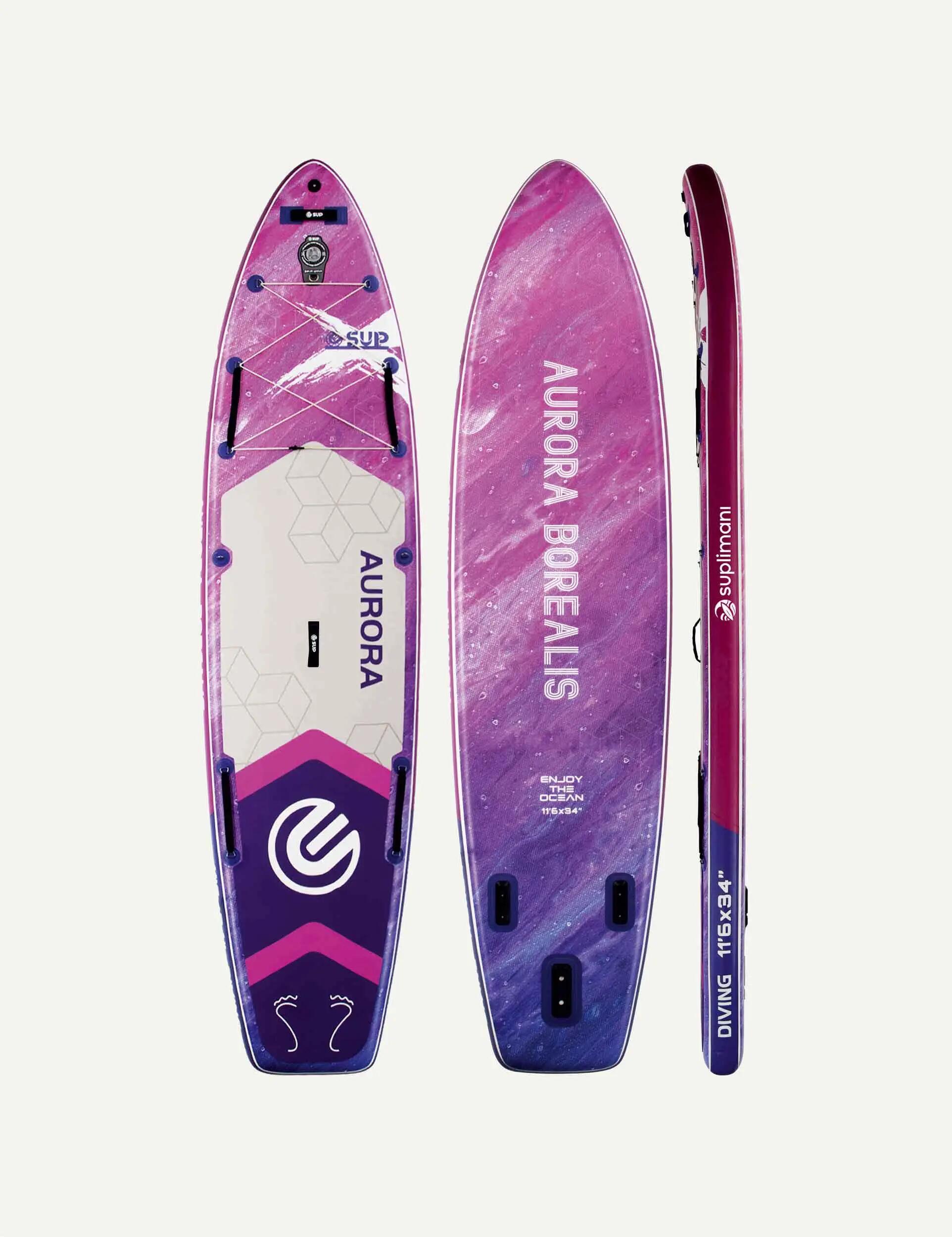 Supboard Paddle Board Şişme Sörf Tahtası Aurora Purple 350x86x15 2/2
