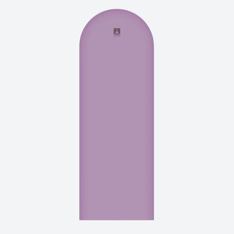 Doğal Kauçuk Tabanlı Yoga Matı Oval Kesim - Lila