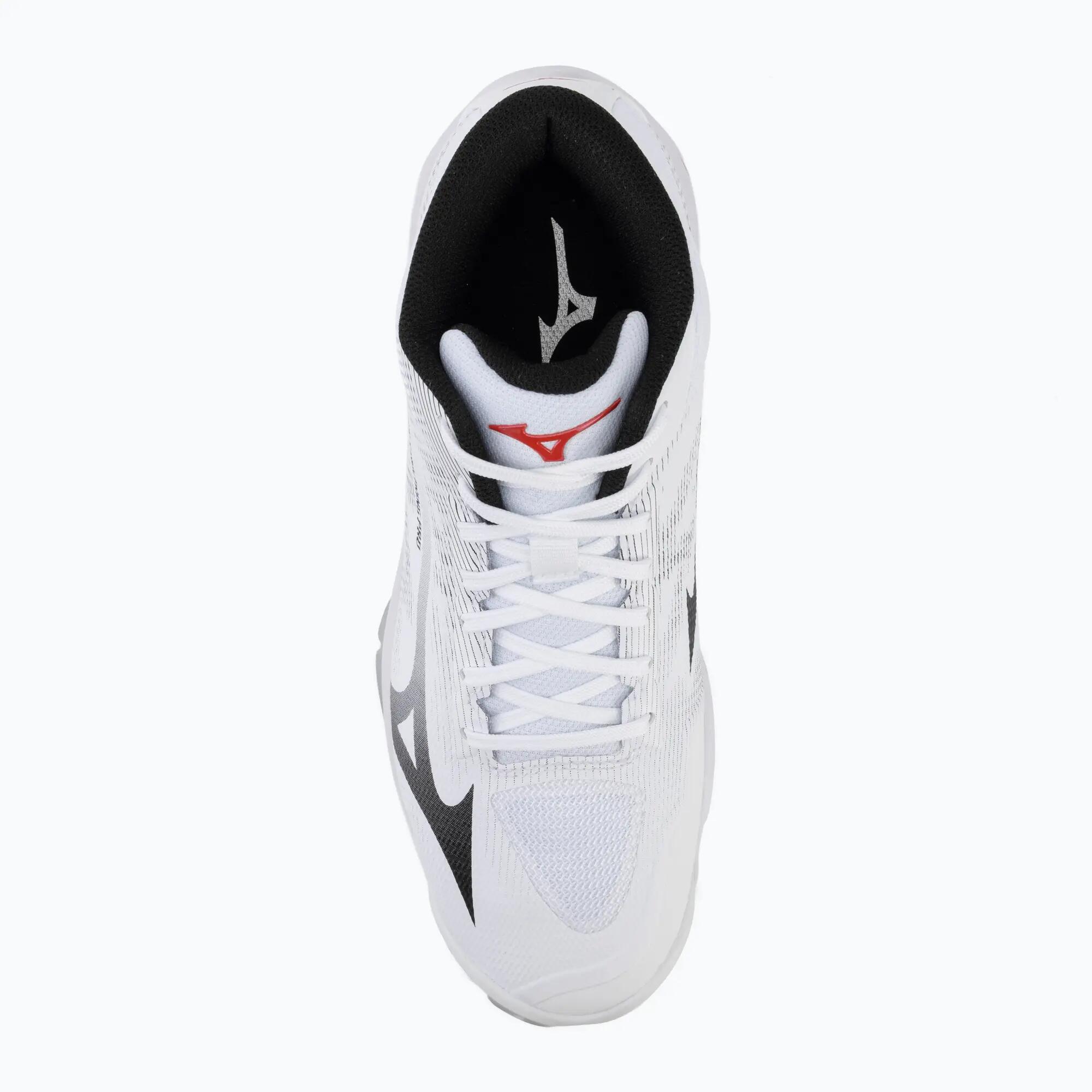 Chaussures de volley Mizuno Wave Lightning Pro Mid Blanc/Noir/Rouge 5/7