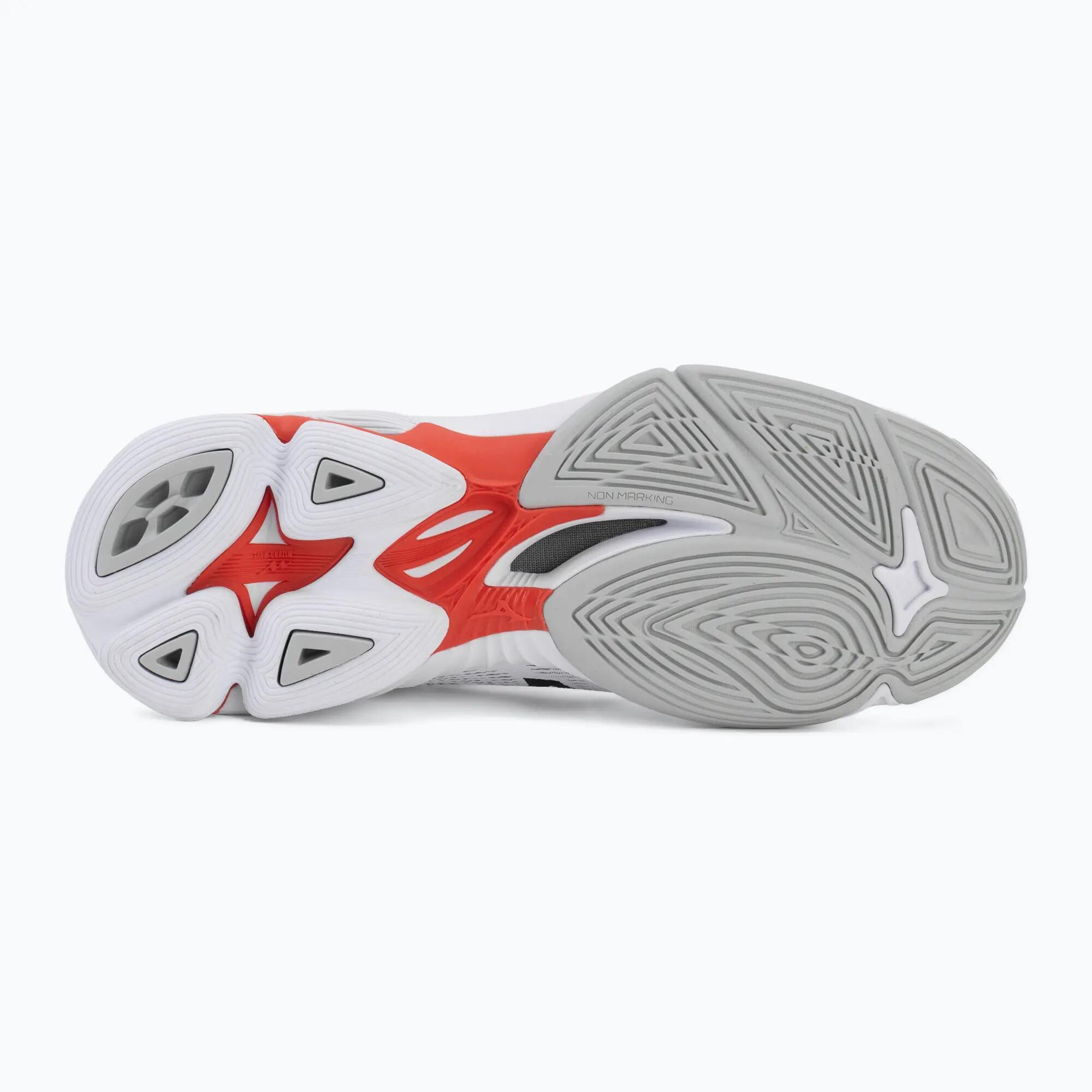 Chaussures de volley Mizuno Wave Lightning Pro Mid Blanc/Noir/Rouge 4/7