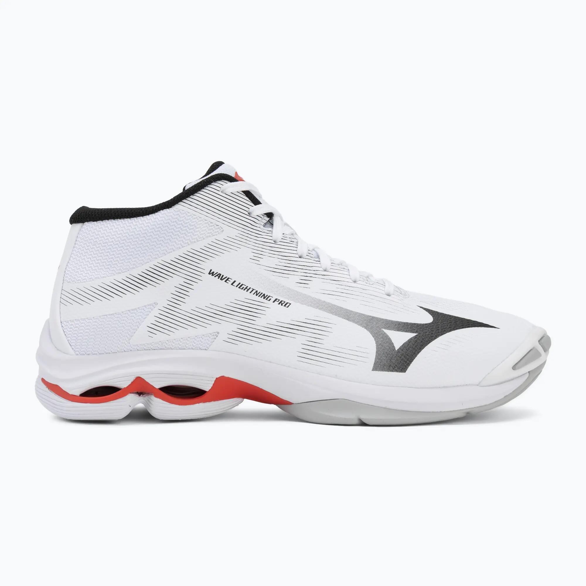 Chaussures de volley Mizuno Wave Lightning Pro Mid Blanc/Noir/Rouge 2/7