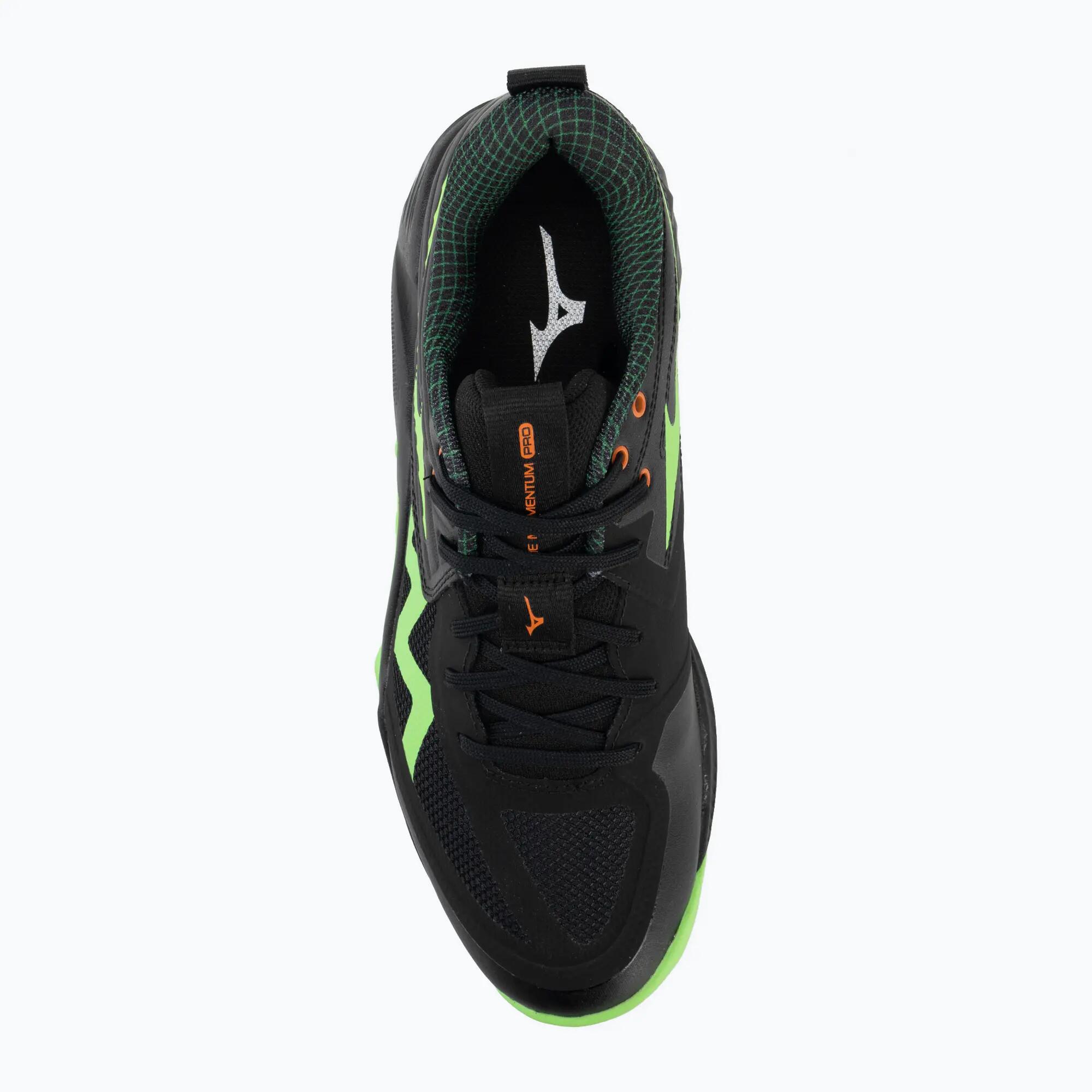 Scarpe da volley Mizuno Wave Momentum Pro Nero/Glow Apple/Arancia Mandarino 5/7