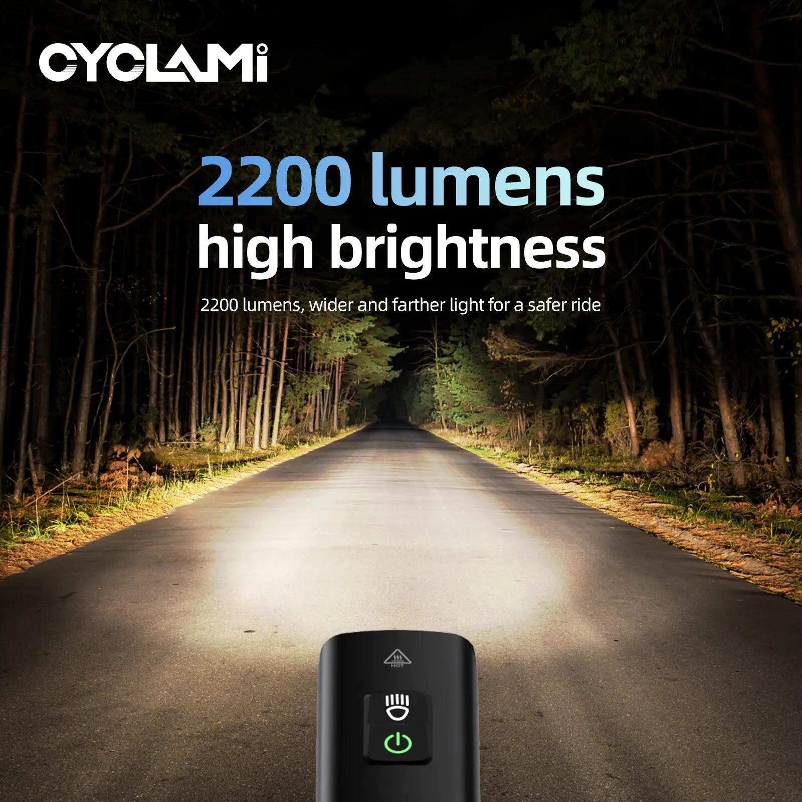 Přední světlo na kolo CYCLAMI CYC2200 2200 lm 6/9
