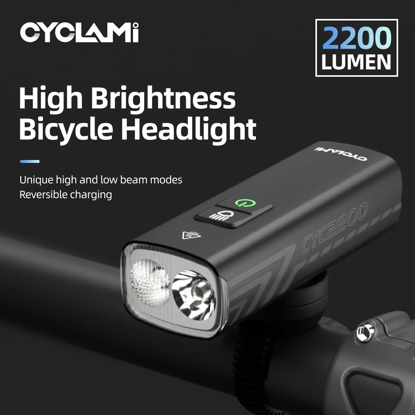 Přední světlo na kolo CYCLAMI CYC2200 2200 lm 3/9