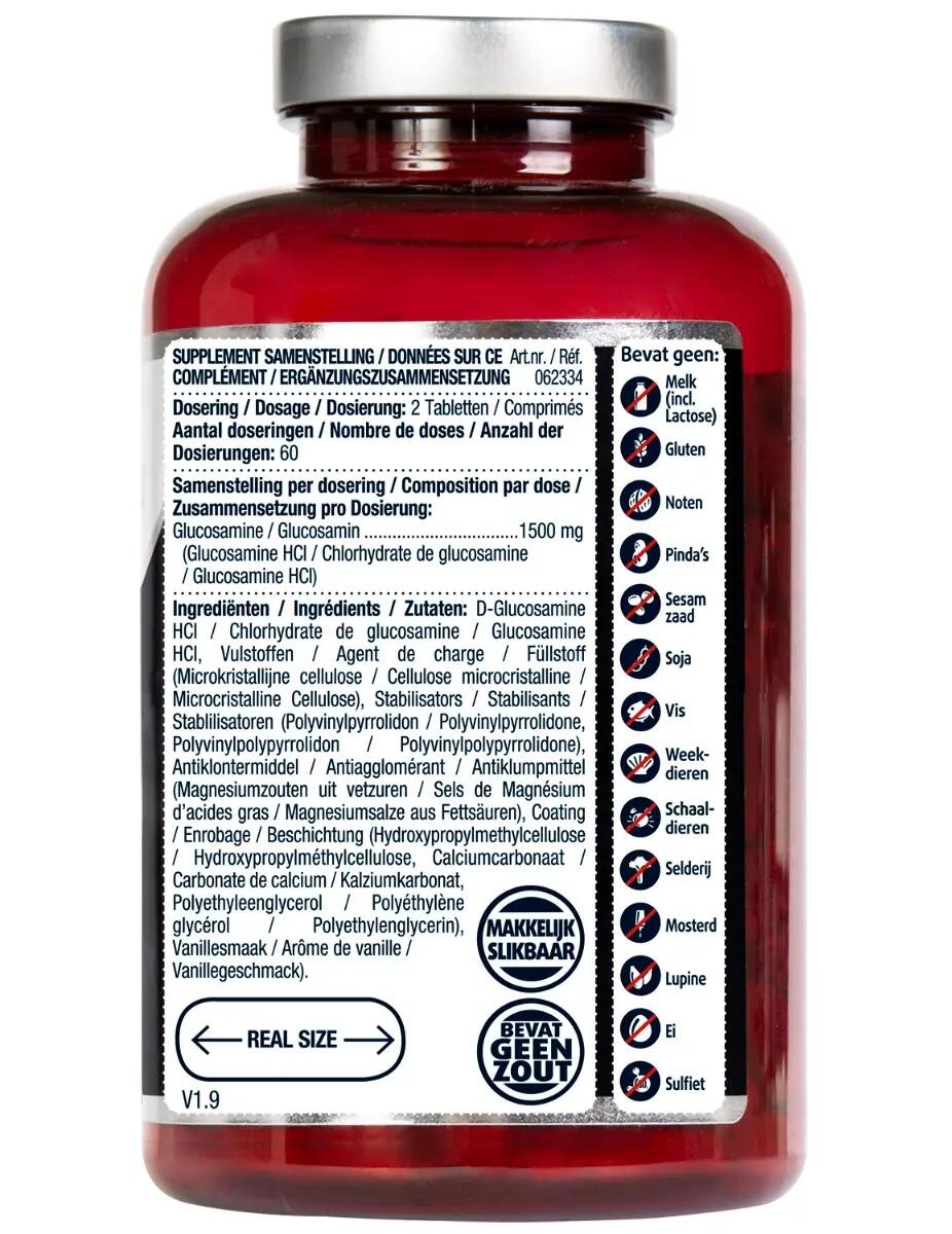 Lucovitaal Glucosamine Puur 1500 mg formule 120 tabletten 2/4