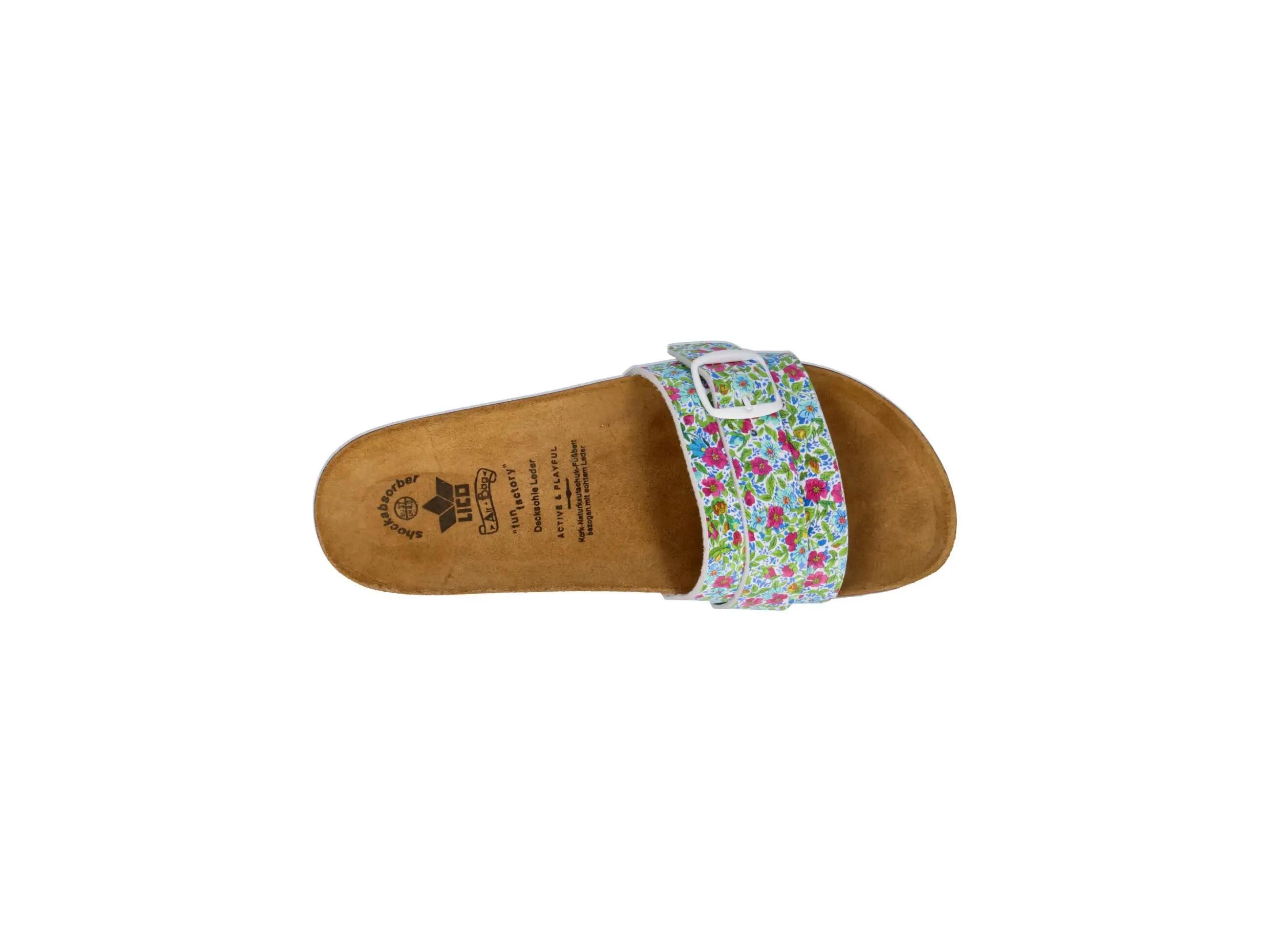 Damen - Freizeit - Sandalen - Zierschnalle, Lederdecksohle, EVA - Solveig - Weiß 5/6