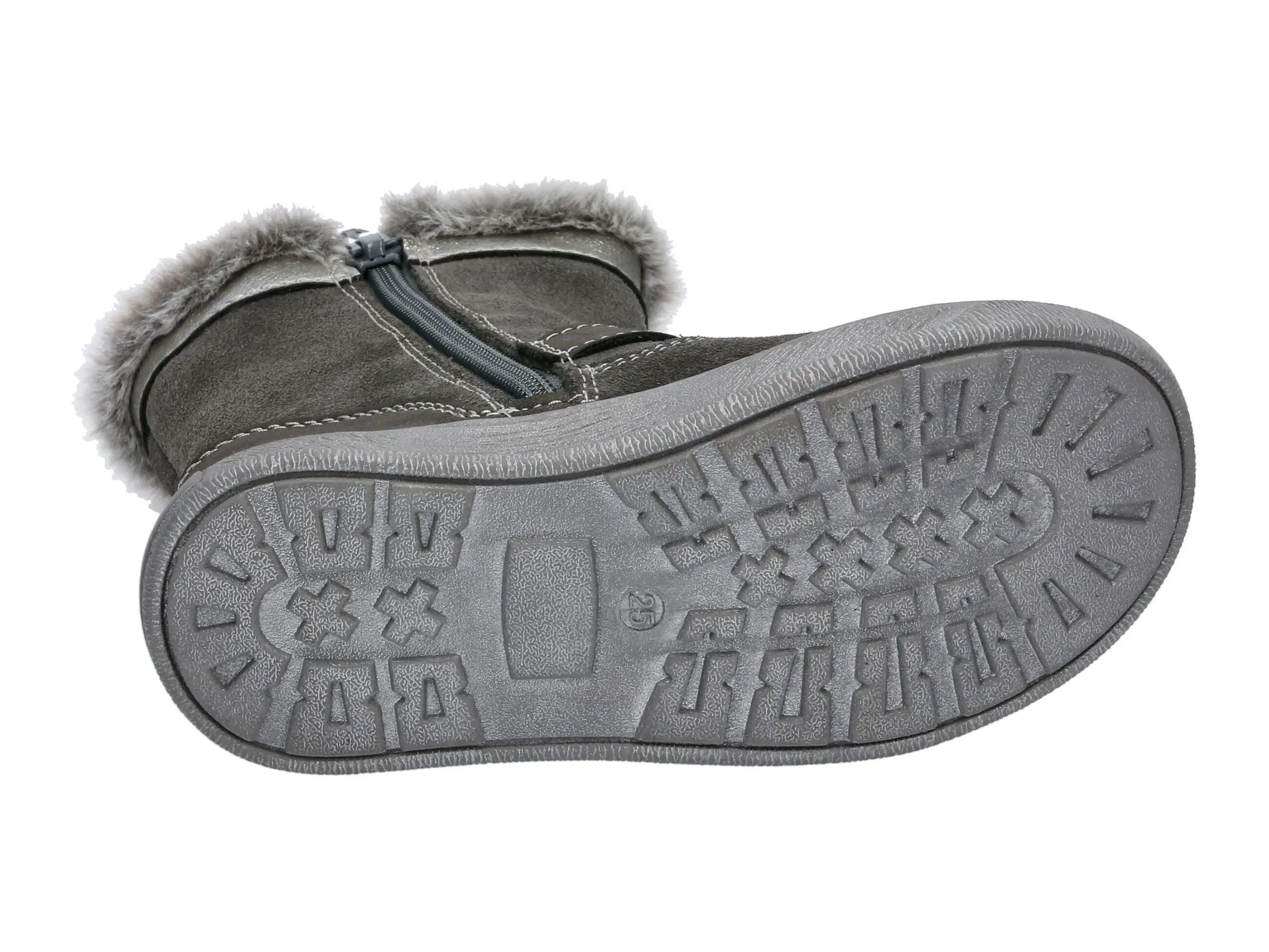bottes - snow hiking - fille - imperméables, doublées, avec zip - reena - grau 6/6
